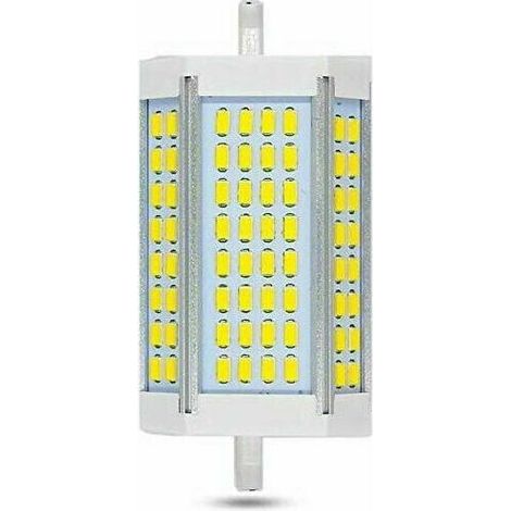Lampadina LED Ulisem R7S da 118 mm, dimmerabile, 30 W, 3000 lm, luce bianca fredda 6000 K, equivalente a una lampadina alogena da 200 W o 300 W, angolo del fascio luminoso di 200 gradi.