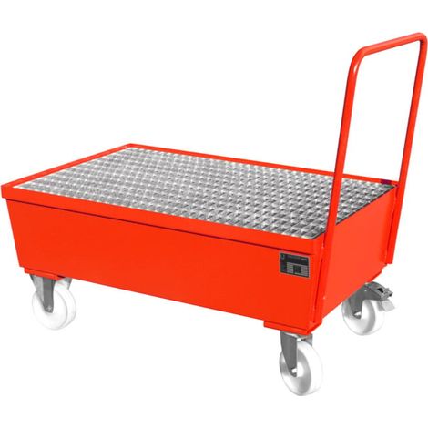 Bauer Südlohn Bac de rétention mobile AW-F 2, peint, rouge feu