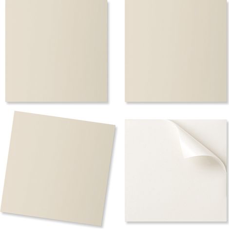 Azulejos de PVC con motivo decorativo, f谩ciles de colocar en el comedor, color beige, 9x30x30 cm.