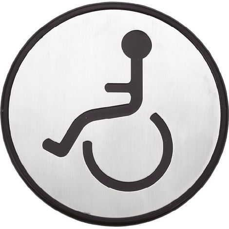 Símbolo baño adhesivo minusválido Ø97mm GSC 003301398 (1/4)