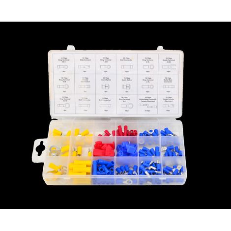 Connettori elettrici awtools aw18336 160 pezzi isolati resistenti