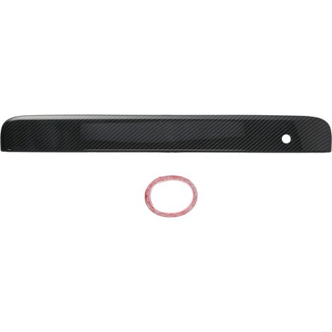 Modification automobile VW T5.1 2010-2015 : cache de poignée de hayon texturé en fibre de carbone, surdimensionné. (1/5)