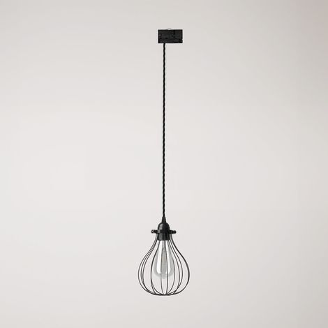 Creative Cables - Suspensão com abajur Drop cage para calhas - lâmpada não incluída