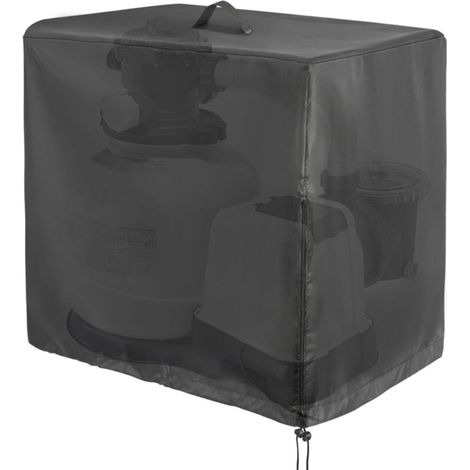 Pool Sand Filter Cover for Intex Pool Sand Filter Pump, Sand Filter Pump Outdoor Waterproof Protection Cover for Above Ground Pools Pump Cover - 84×61×86cm (1/5)