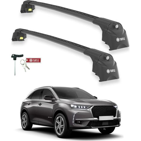 TURTLE kompatibel mit Ds Automobiles Ds 7 Crossback 2018-2025 Dachträger Air2 Schwarz (1/5)