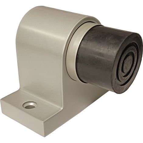 1 SUPPORTO A PAVIMENTO per PORTE PESANTI fino a 120 kg con tutte le MOLLE INOX 304 COLORE EPOXY: Bianco, Grigio o Nero.  Grigio