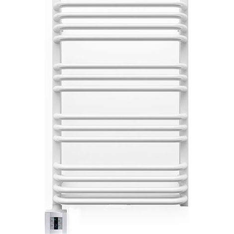 Elektrischer Handtuchheizkörper - Weiß - Höhe 760mm Breite 500mm - 400 Watt - ALE760/500E1B