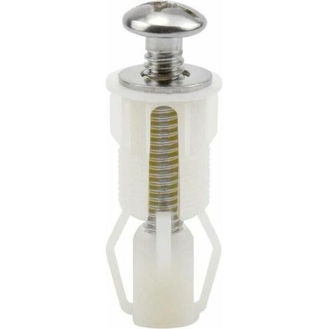 Vis D'expansion pour Couvercle de Toilette Fixation Abattant WC Vis pour Lunette Toilette Ensemble de Fixation Pièces de Rechange pour Couvercle de (1/5)