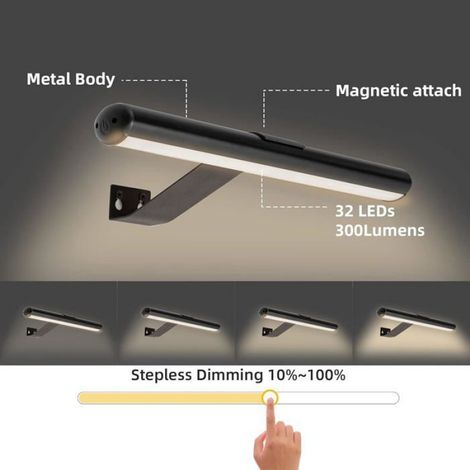 Lampe Murale à Télécommande, Image Lampe LED sans fil, batterie rechargeable, pour des œuvres d'art pour la fresque et les (1/5)