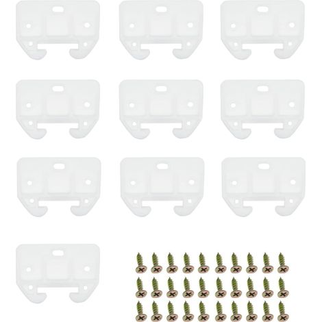 Lot de 20 glissières tiroir avec vis, matériel montage rapide (1/4)