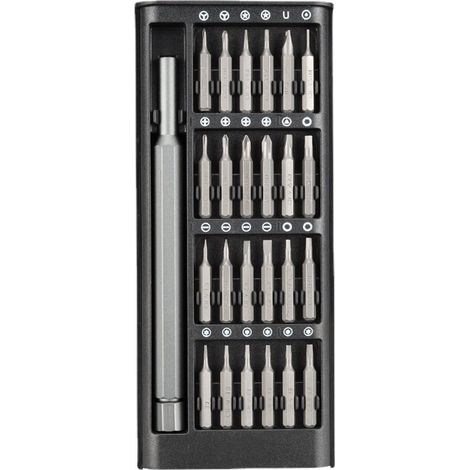 Jeu de tournevis de précision, mini-kit d'outils de réparation magnétiques 24 en 1, adapté aux produits électroniques, lunettes, montres et autres appareils. (1/5)