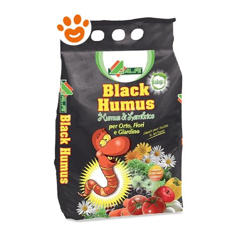 Black Humus di Lombrico Concime Nutrimento Biologico Fertilizzante 15 kg