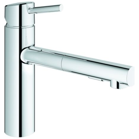 Grohe Concetto Mezclador monomando de fregadero con ducha de mano (30273001)