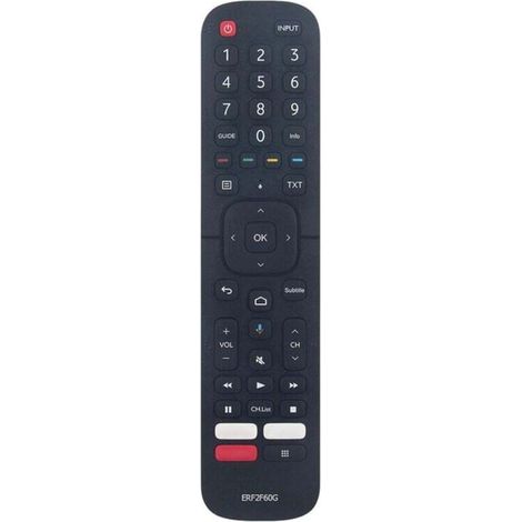 ERF2F60G TéLéCommande de Remplacement pour Smart Android TV 9.0 Pie 32A56E 40A56E (Sans Fonction Vocale)