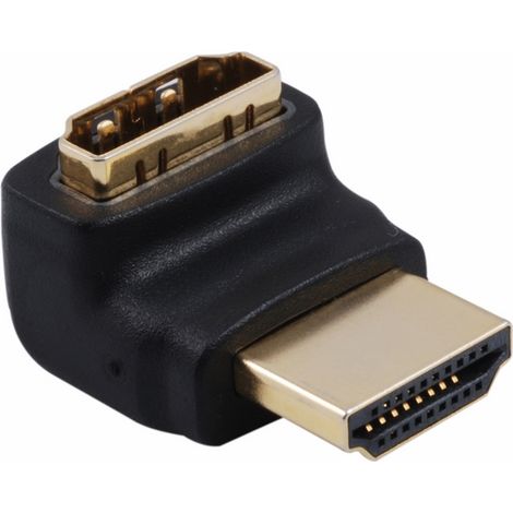 MANHATTAN Adattatore HDMI M/F angolato 90o con contatti dorati