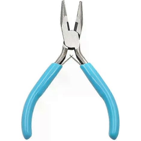 1 petite pince à becs coudés dentelés, idéale pour la fabrication de bijoux, perles, accessoires et loisirs créatifs - JXLGV (1/5)