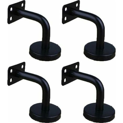 4 Pièces Acier Inoxydable Supports de Main Courante pour Fixation Murale Supports de Rail d'escalier pour Rampe Escalier Support Mural de Garde-Corps (1/4)