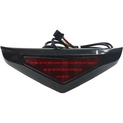 Feu arrière inférieur de moto à LED pour noir et rouge-- (1/5)