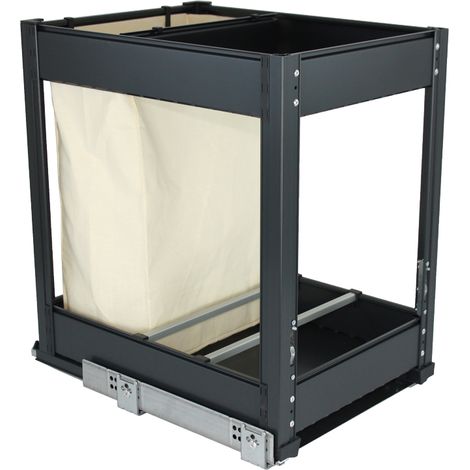 Combiné pour pain et bouteilles - Décor : Anthracite - Largeur : 359 mm - Pour caisson de largeur : 400 mm - GASPERIN (1/5)