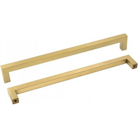 Goldener Küchenschrankgriff, 320 mm Lochabstand, Schrankgriff, 2-teiliger Küchengriff aus Edelstahl (1/5)