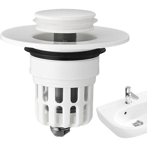Remplacement du Bouchon D'évier De Salle DeBain – Bouchon D'évier Universel BouchonDeVidange Pop-up À Grand Capuchon pour Éviers De Salle DeBain Et Accessoire DeRemplacement DeBouc (1/5)
