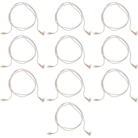 10 Ersatzkabel für Hörgeräte, verschleißfest, mit 3-poligem Stecker, 10er-Packung (1/5)
