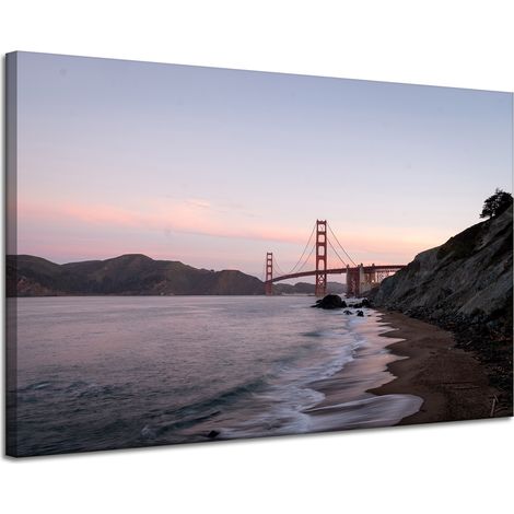 Leinwanddruck „Golden Gate Architektur“, 120 x 80 cm