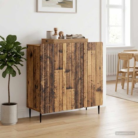vidaXL Credenza Legno antico 89 x 34,5 x 82 cm Legno ingegnerizzato (1/5)