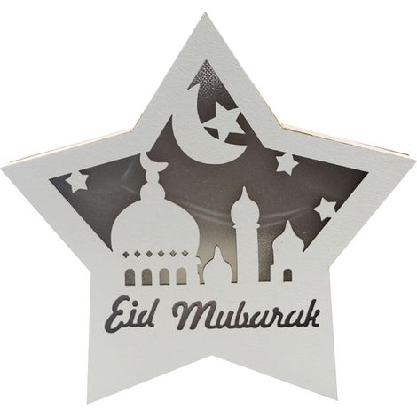 Tragbare LED-Buchsbaumlampe für Ramadan, Eid, Sternen-Mubarak, Lichterkette für Weihnachtsbaum und Garten, Partydeko, Außendekoration (1/5)