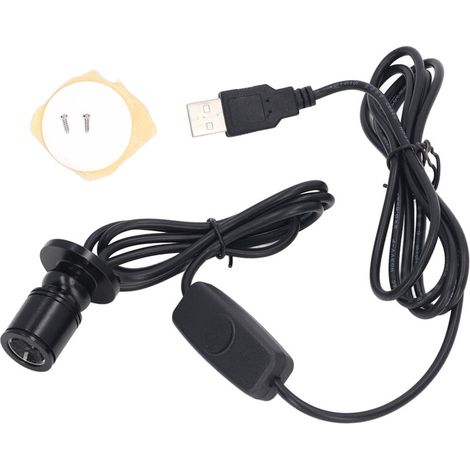 5V Mini Spot Lights Bright USB Dimmable LED Spotlight with 6.6ft Cable for Showcase Jewelry Cabinet Porch Natural Light 4000K (1/5)