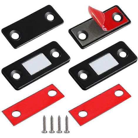 Schrankmagnete, 2er-Pack, Schranktürmagnete, selbstklebende Schubladenmagnete, magnetische Schrankverschlüsse (1/5)