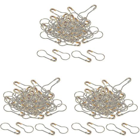 Crochets pour calebasse, épingles de sûreté, étiquette pivotante, 300 pièces (1/5)