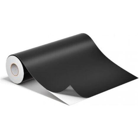 Rouleau de Film de Voiture en Vinyle Noir Mat 300CM, Autocollant en Vinyle sans Bulles d'Air, Extensible Autocollant de Voiture Adhésif Mat Étanche pour Décoration Intérieure/Extérieure (1/5)