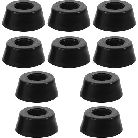 Lot de 10 Patins d'isolation pour Caisson de Basses avec vis : Pieds de Support d'enceinte - amortisseurs de Vibrations en Caoutchouc - Protection Contre Les Chocs pour Enceintes (1/5)
