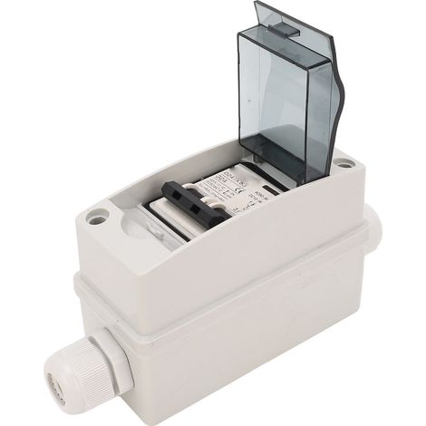 Boîtier de disjoncteur miniature extérieur BAOYI 32 ampères pour panneau solaire avec rail DIN (1/5)