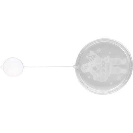 Lumière de Noël 3D pour fenêtre, lampe décorative LED en acrylique, fonctionne sur batterie, idéale pour porte, chambre et cour, 22 cm, décoration festive. (1/5)