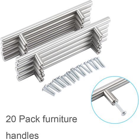 Eosnow 20 pieces/pack 200mm furniture T-bar handle pull knob kitchen door cabinet knobs (1/5)