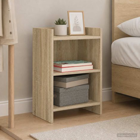vidaXL Bedside Tables Sonoma Oak 40 x 30 x 60 cm Engineered Wood (1/5)