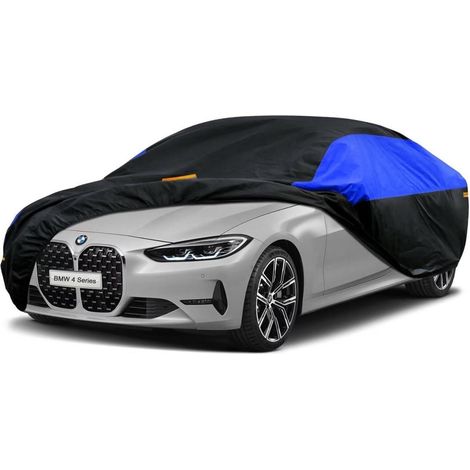 Autoabdeckung wasserdicht atmungsaktiv für BMW 4 Series (2013-2024) Schwarz Blau (1/5)