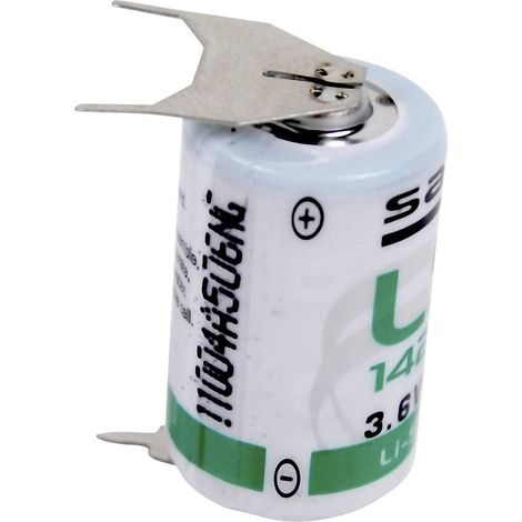 Saft LS 14250 3PF Batteria speciale 1/2 AA terminali a saldare a U Litio 3.6 V 1200 mAh 1 pz.