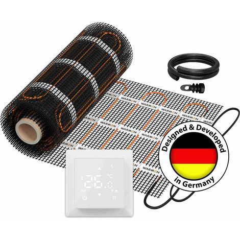 Chauffage mural électrique WARMON CLASSIC LIGHT 100 W/m² + Thermostat TS 100 Smart WiFi Tactile blanc- 3 m²