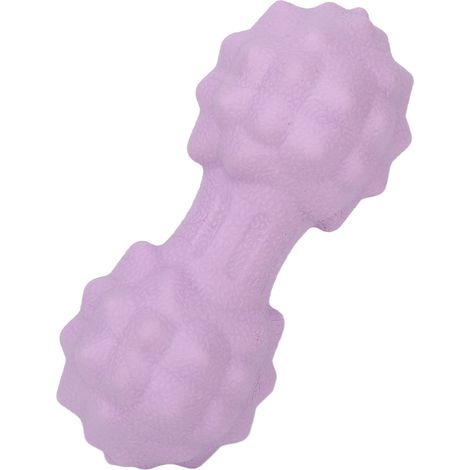 Balle de massage en forme de cacahuète, multidirectionnelle, ergonomique, douce, double crosse, pour réduire le stress, violette (1/5)