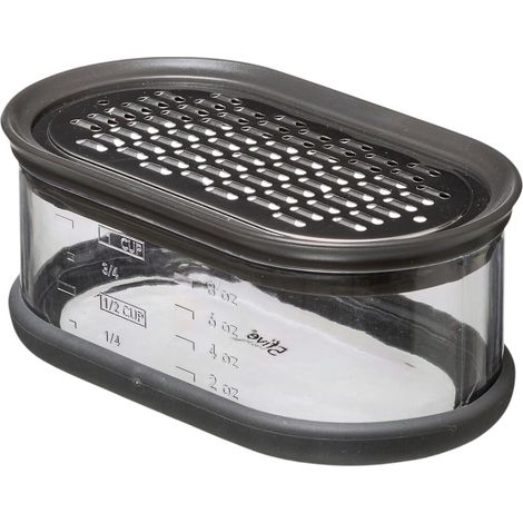 Rape en inox avec boite de récupération 7 x 14 cm gris (1/2)