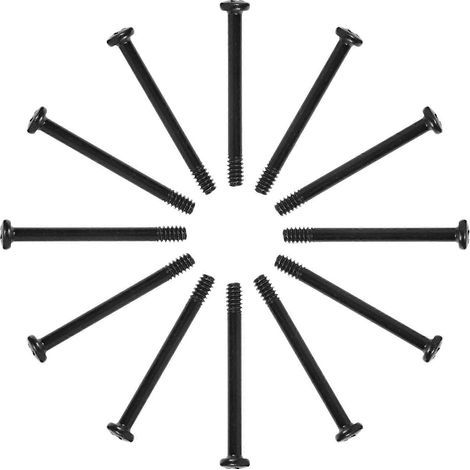 50 vis de fixation pour ventilateur de refroidissement d'ordinateur, vis métalliques, fournitures informatiques-3.50X0.70X0.70CM-Black (1/4)