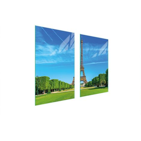 PLAQUE DE PROTECTION EN VERRE POUR POÊLE 75x52 PARIS (1/5)