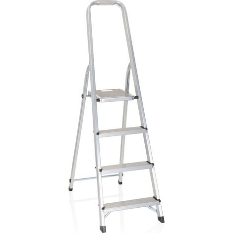 Klappleiter SOLID II Aluminium 4 Stufen hjh OFFICE (1/5)