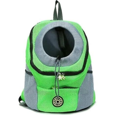 [LCS] Sac à dos porte-chien d'été pour chiens de petite et moyenne taille, vert (1/5)