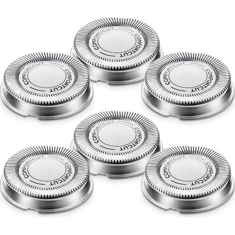 6 Pièces Tête de Rechange SH30 Têtes de Rechange pour Rasoir Compatible avec Rasoir Électrique Philips Séries 1000,2000,3000 (1/5)