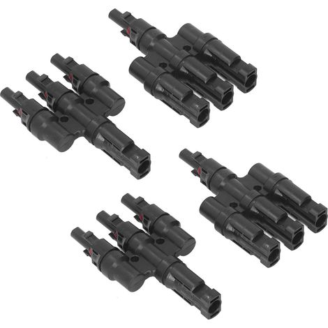 2er-Set Solar-PV-Steckverbinder PPO-Gehäuse Stecker und Buchse PV-Steckverbinder für Solaranlagen 1000V PV LT 3 (1/5)