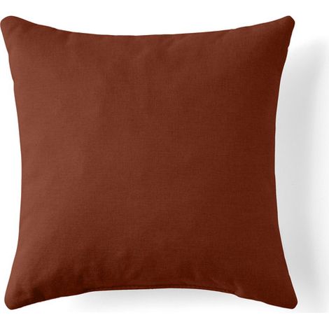 Rune - coussin - en tissu - 37x37 cm - rouille (1/3)